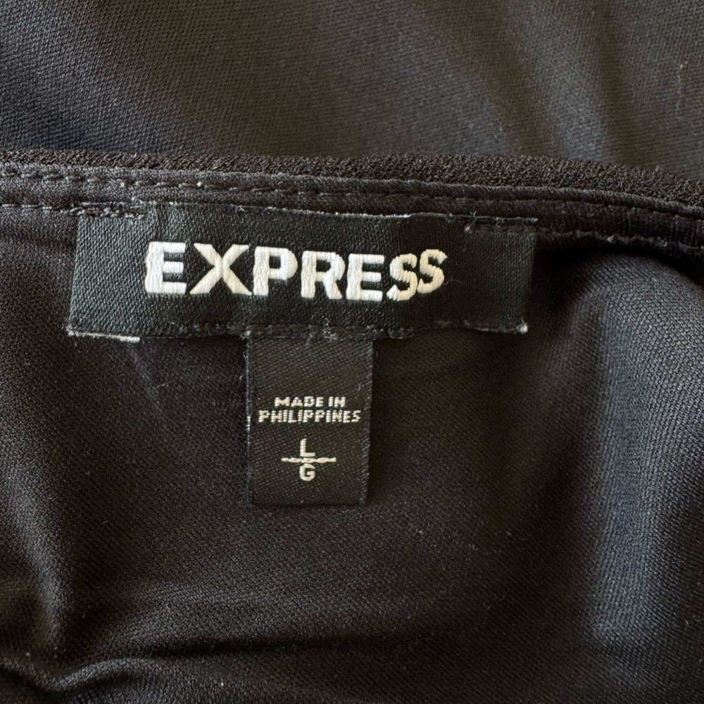 Express black wide leg jumpsuit size L - Picture 5 of 5